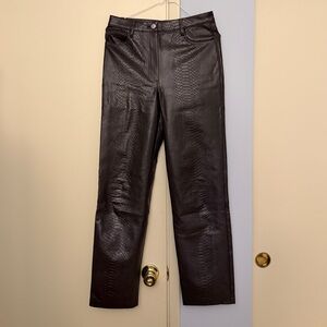 Wilfred Dark Brown Textured Pants